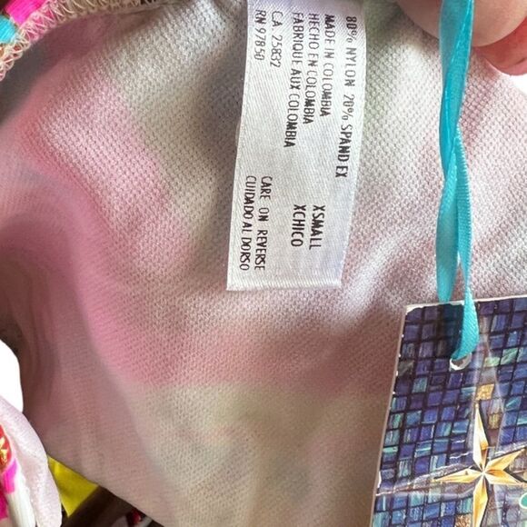 Luli Fama Pura Vida Adjustable Sides Full Bikini Bottom nwt - Picture 7 of 7